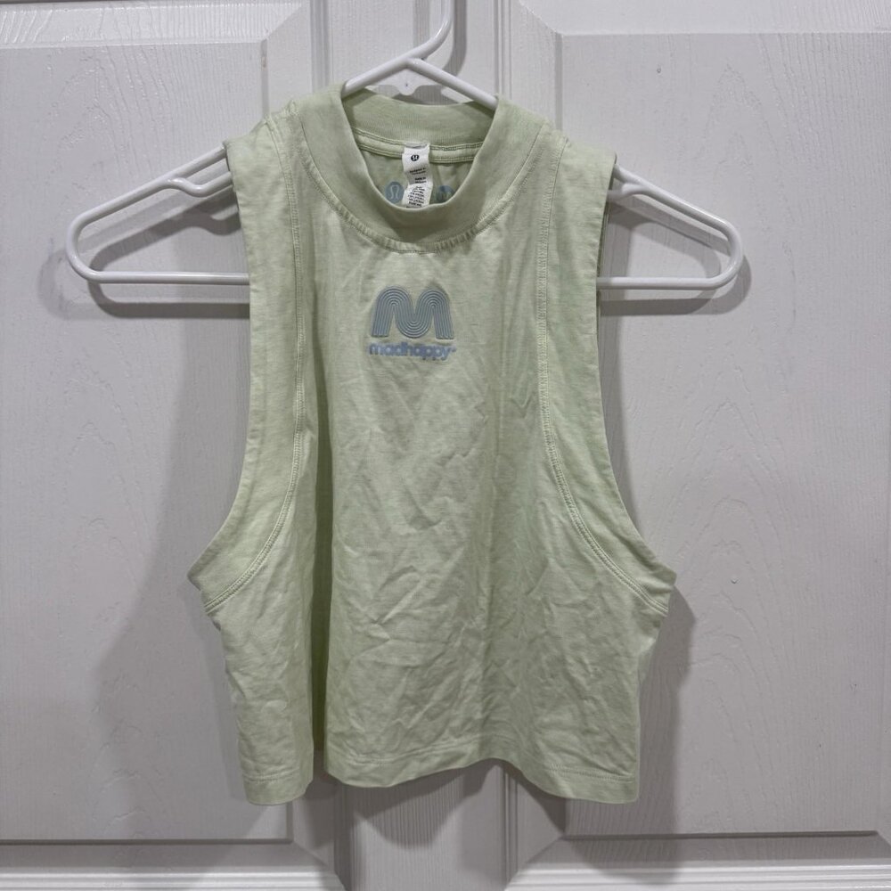 Lululemon x Madhappy‎ All Yours Crop Tank Top Heathered Elixir Size 0 - Picture 2 of 10